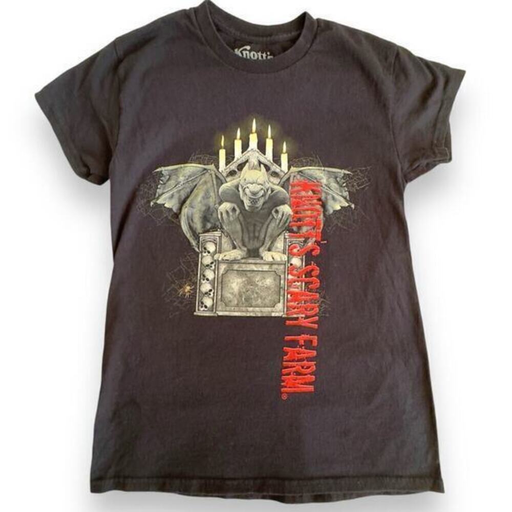 Knott's Scary Farm 50th Anniversary T-Shirt Gargoyle Glow in Dark Halloween